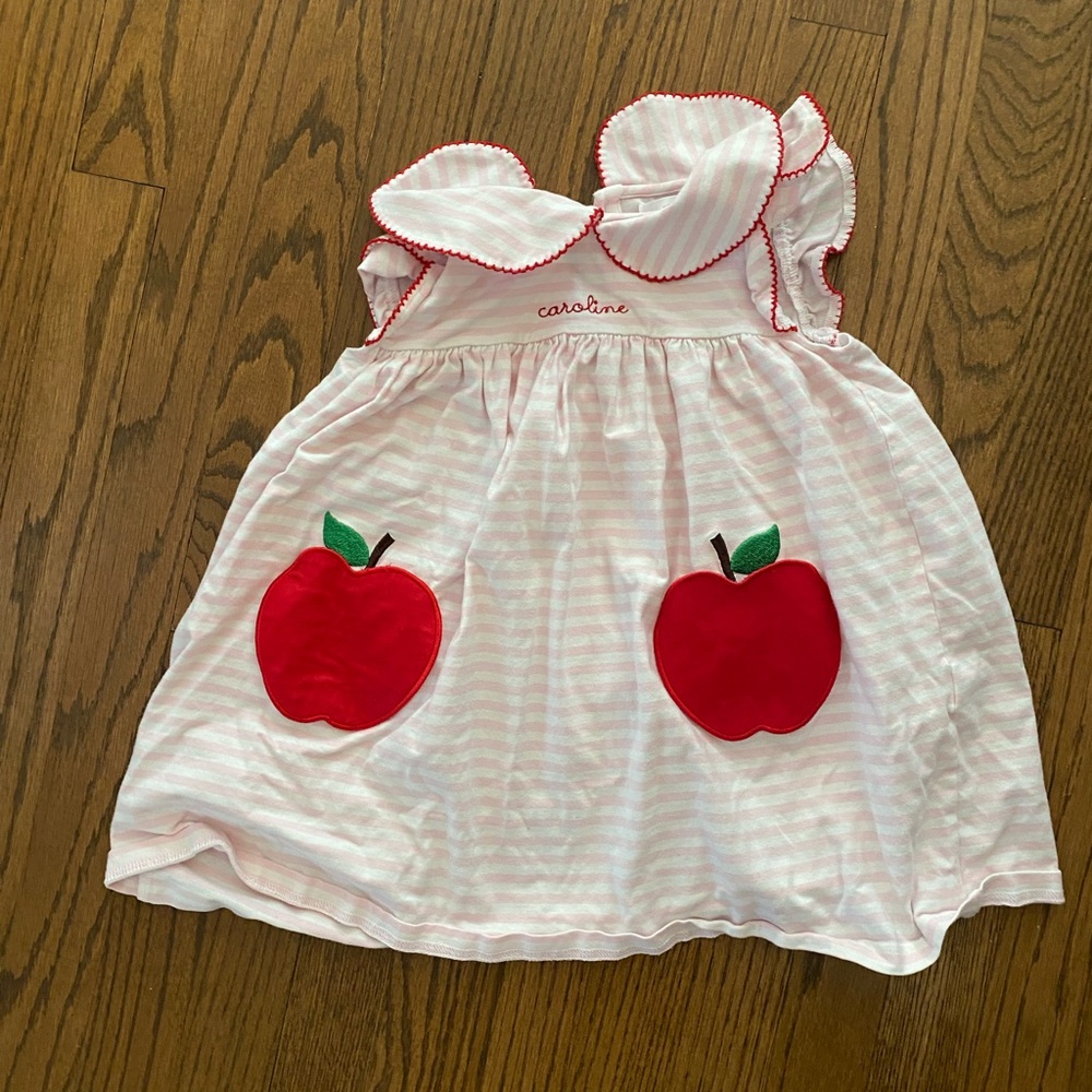 Darling Monogrammed Fall Caroline Apple Dress